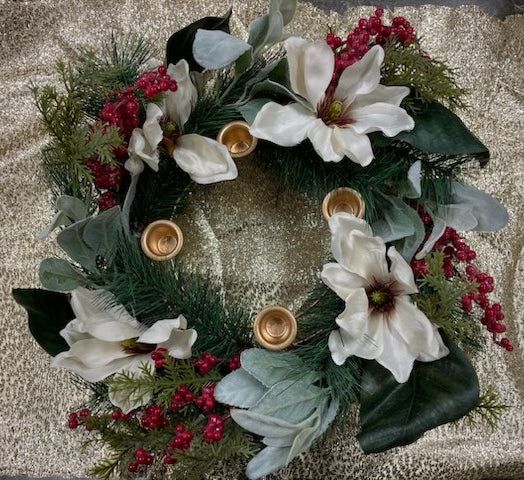 Magnolia Advent Wreath