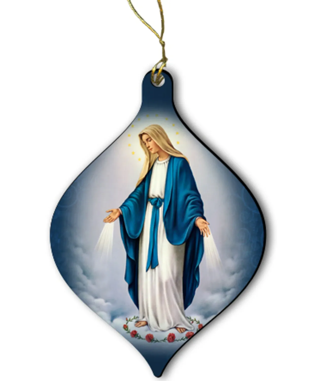 Our Lady of Grace Wood Ornamnt