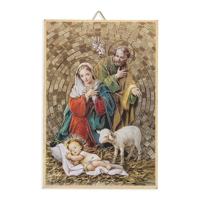 Holy Family Mosaic Plaque