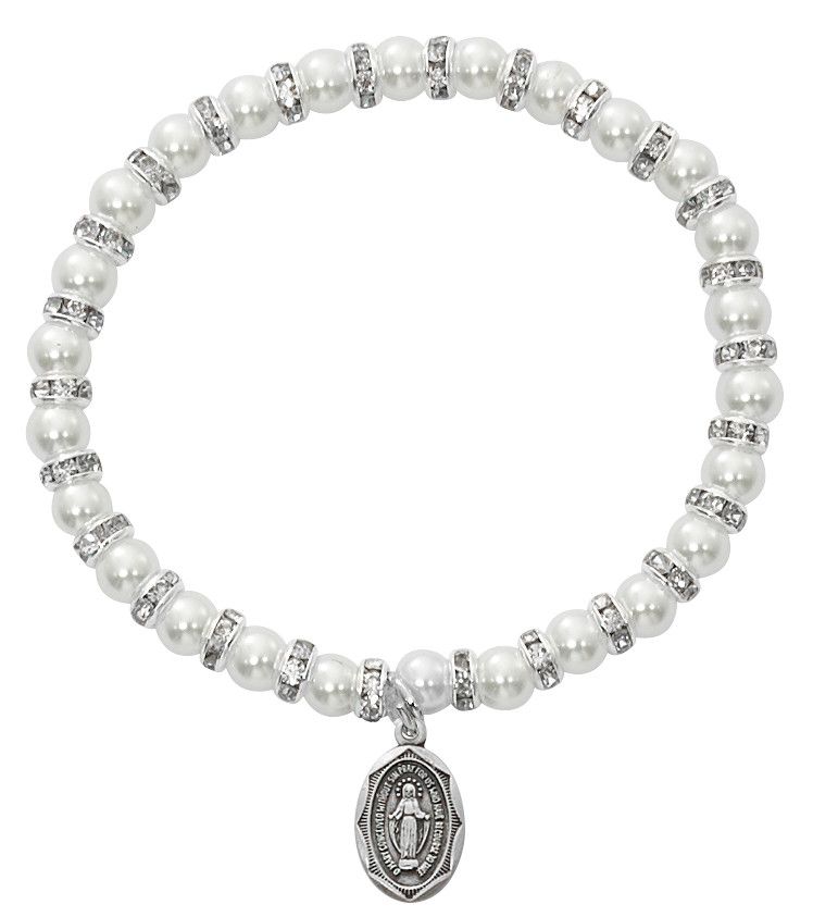 Pearl Mm Stretch Baby Brclt