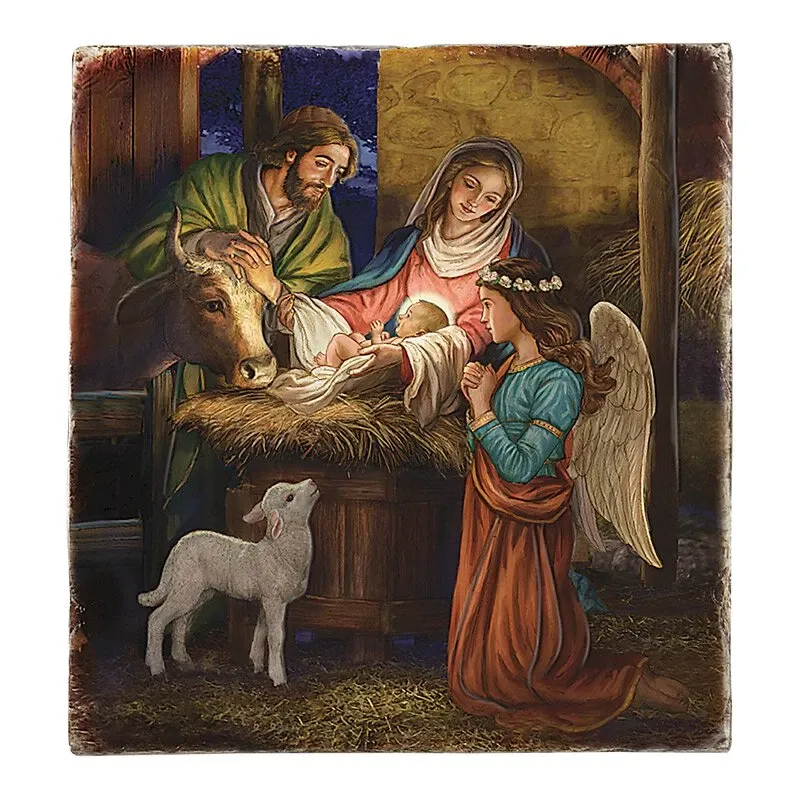 Away In A Manger 8X10" Plaque