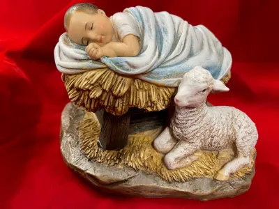 Sleeping Child Jesus With Lamb