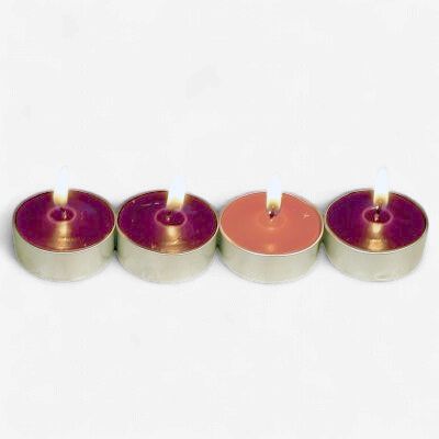 4Pc Tea Light Advent Candles
