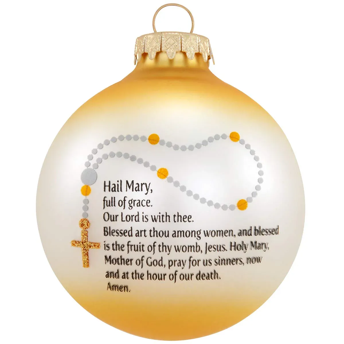 Hail Mary Rosary Ornament