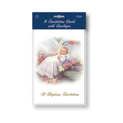 Baptism Invitations 8 Pack