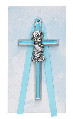 3 1/2" Blue Crib Cross Carded