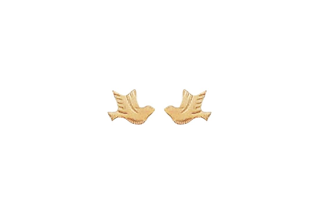 14K Gold Holy Spirit Earrings