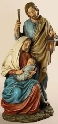 Holy Family/15" Resin