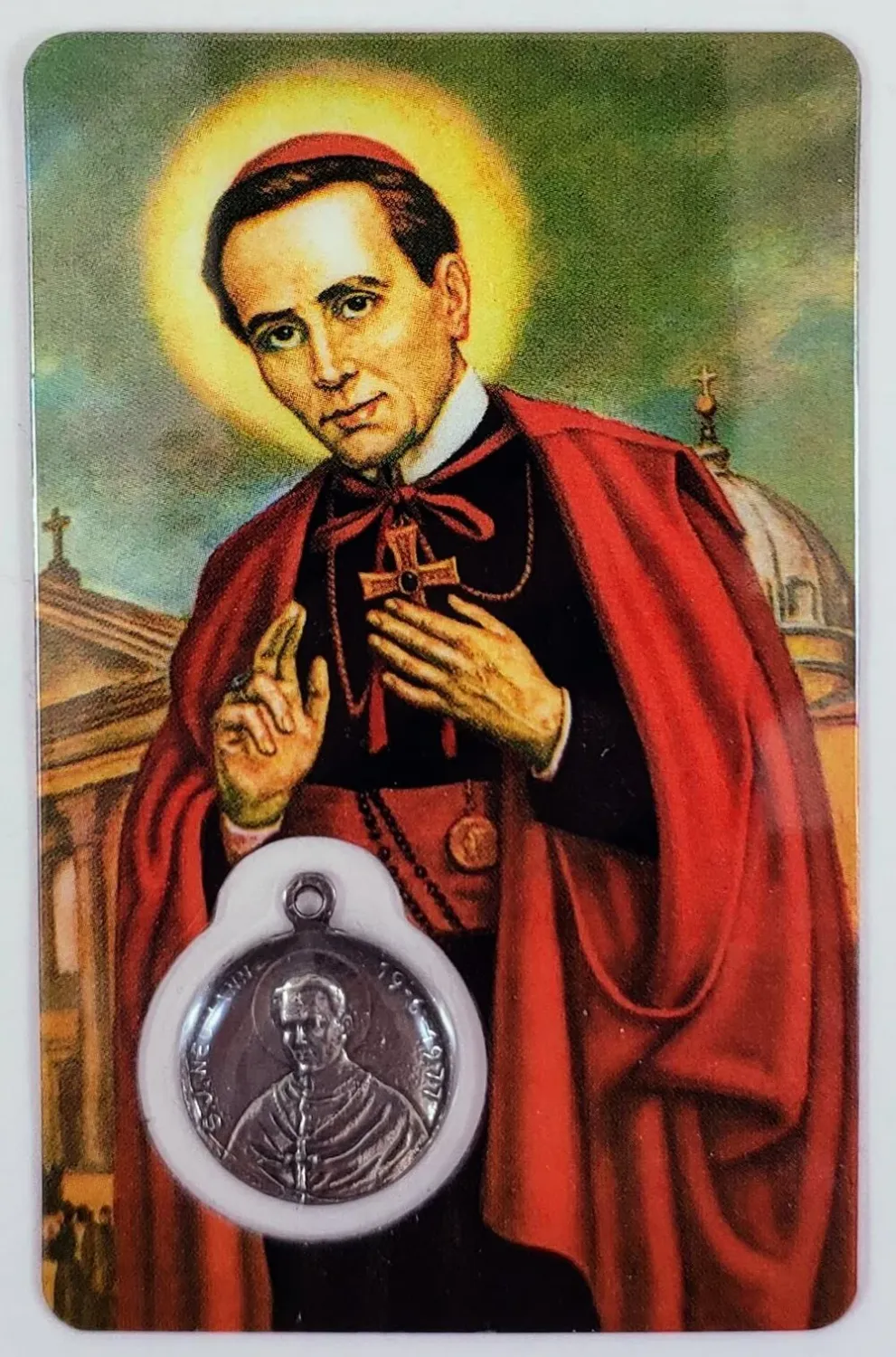St John Neumann Card W/Medal