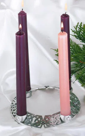 Metal Celtic Advent Wreath