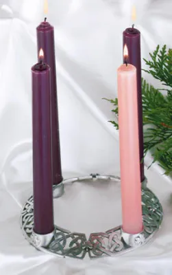 Metal Celtic Advent Wreath