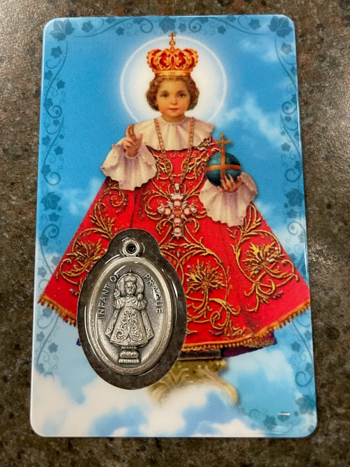Infant of Prague Card/Medal