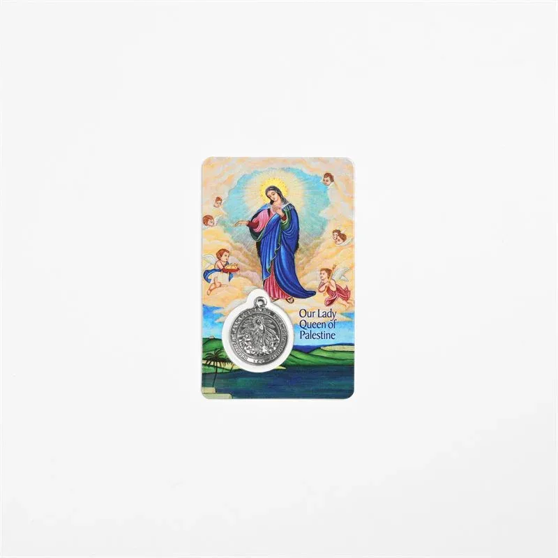Ol of Palestine Card W/ Medal