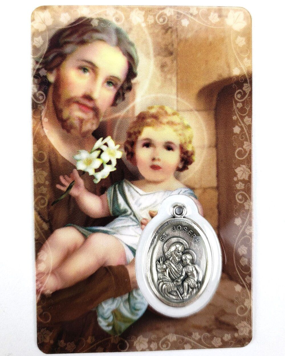 St Joseph Prayer Card/Medal
