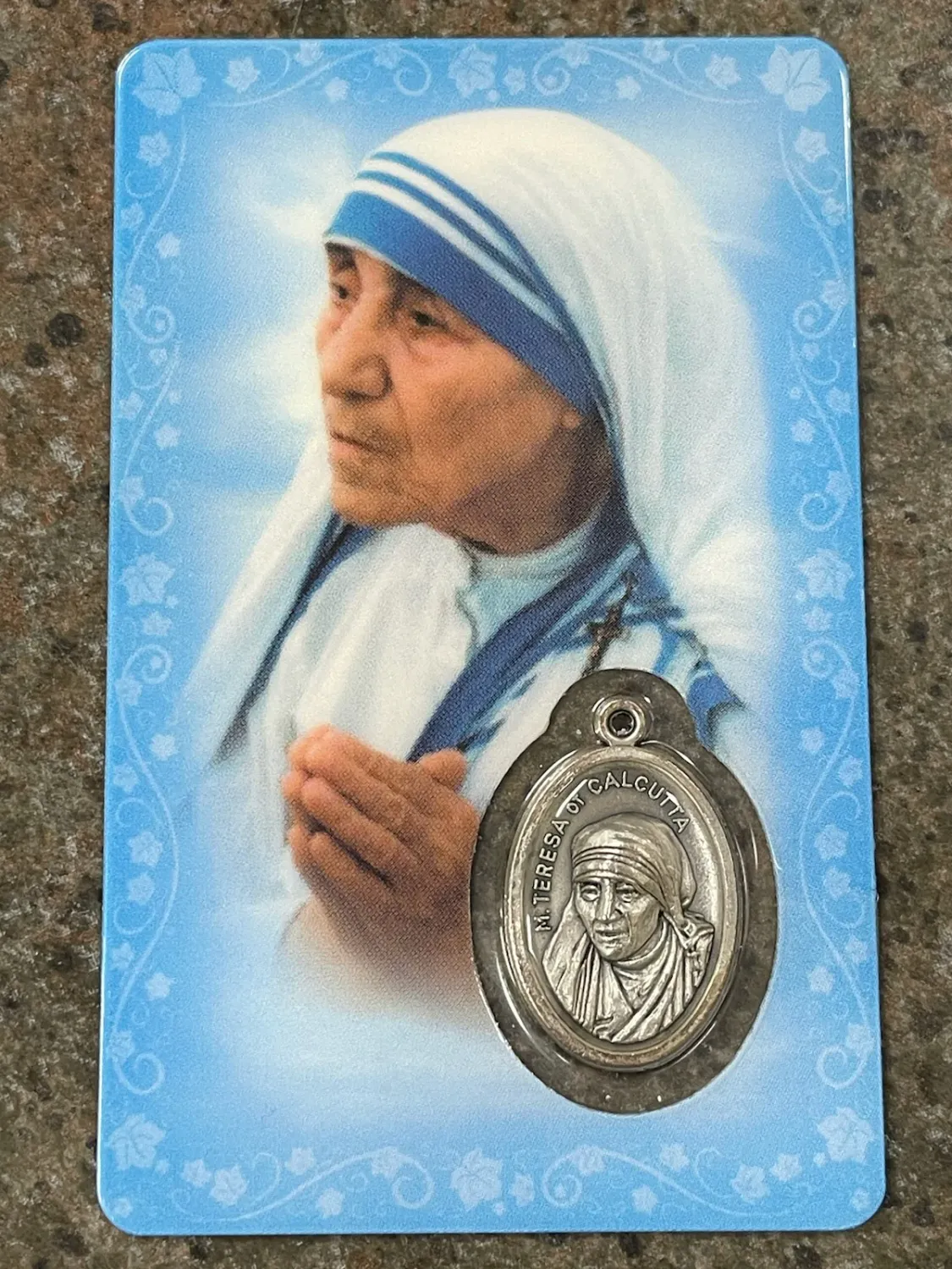 Mother Teresa Prayer Card/Meda