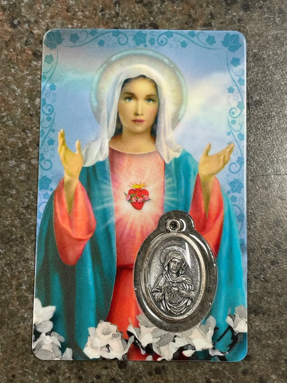Immaculate Heart Card/Medal
