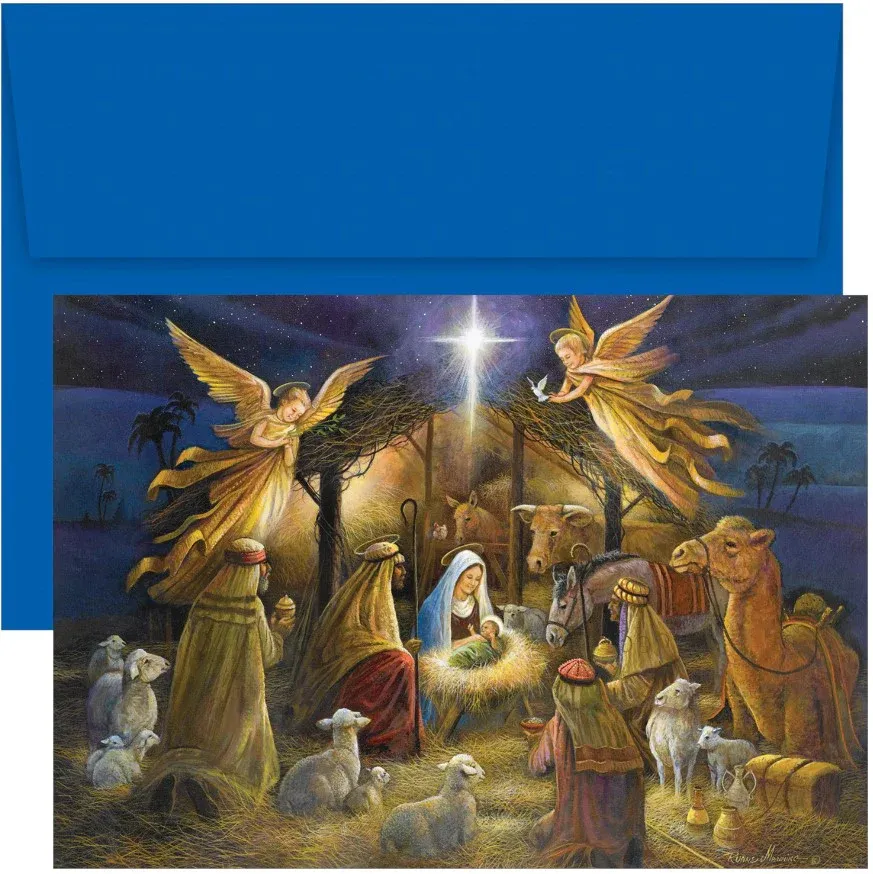 16Ct Boxed A Holy Scene