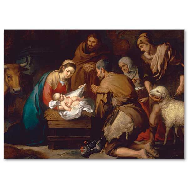 18Ct Murillo Adoration Shepherds
