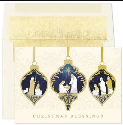 16Ct Nativity Blessings Boxed