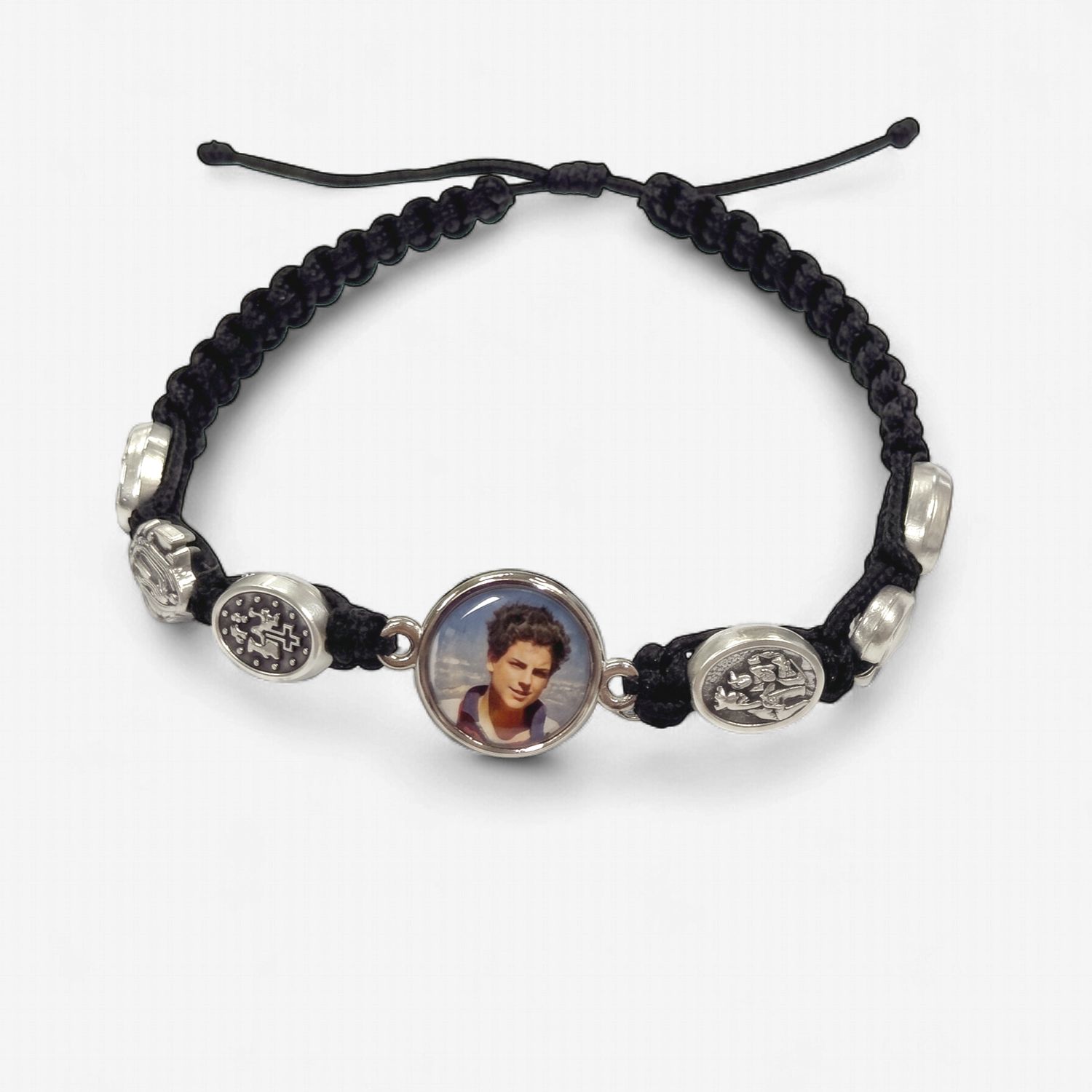 Carlo Acutis Black Corded Bracelet