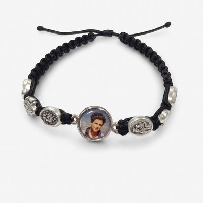 Carlo Acutis Black Corded Bracelet