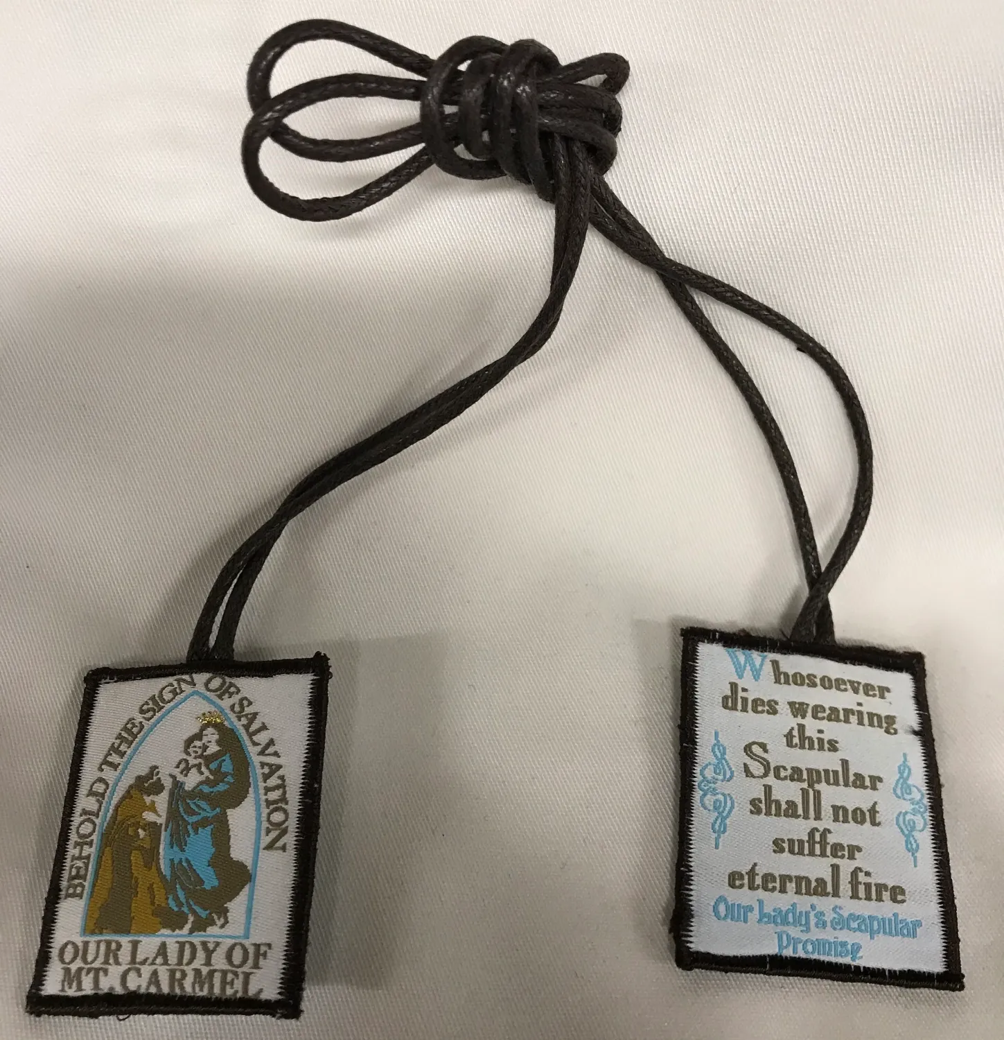 Brown Scapular W/Medal Pocket