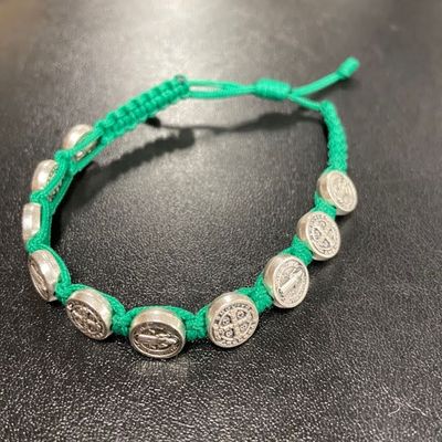 St Benedict Bracelet Brt Green