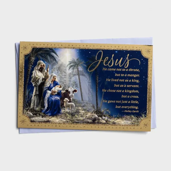 18Ct Jesus Nativity Boxed Card