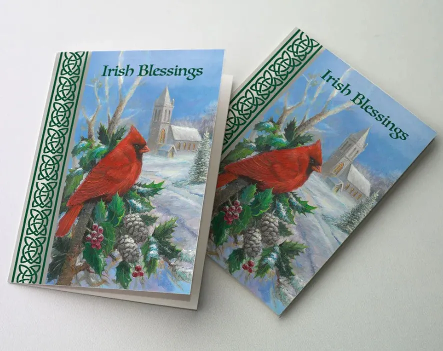 18Ct Irish Blessings Cardinal