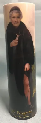 Led St Peregrine Candle