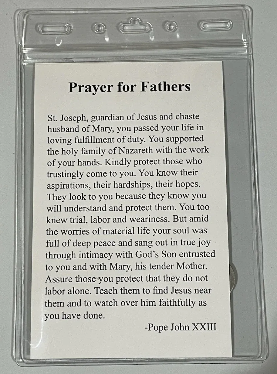 Prayer 4 Fathers Day Keychain