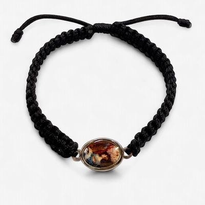 Oval St Cecilia Black Bracelet