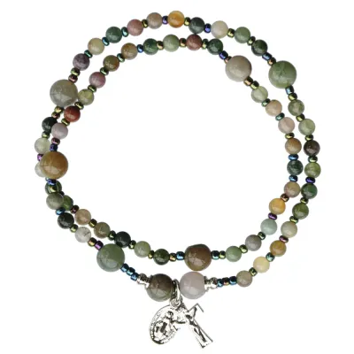 4mm Multi Onyx Twist Bracelet