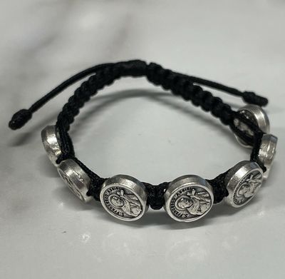 Kids St Francis Bracelet Black