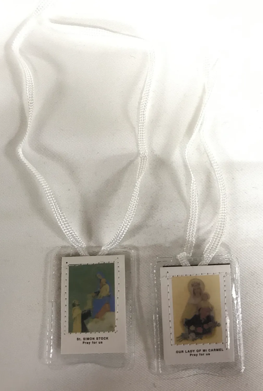 White Cord Scapular