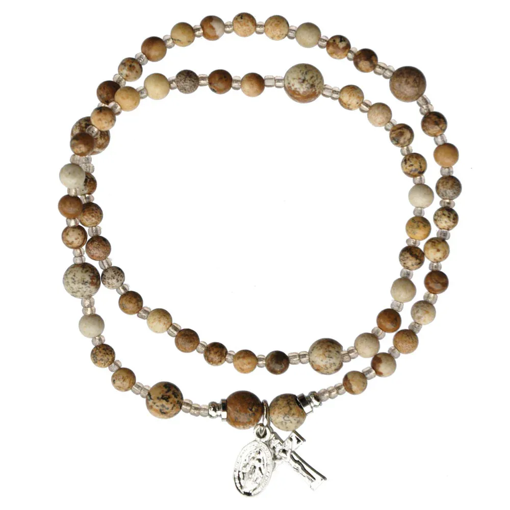 4mmpict Jasper Twist Bracelet