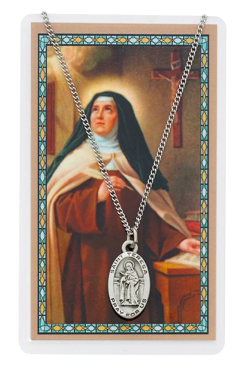 St Teresa Avila Prayer Card Se