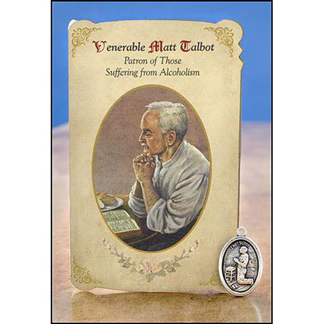 St Matt Talbot Card And Medal