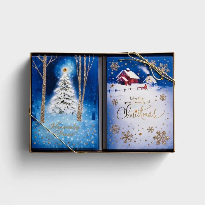 24Ct Snowy Assorted Boxed Card