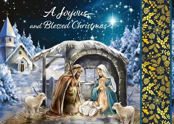 15Ct Joyous Christmas Boxed