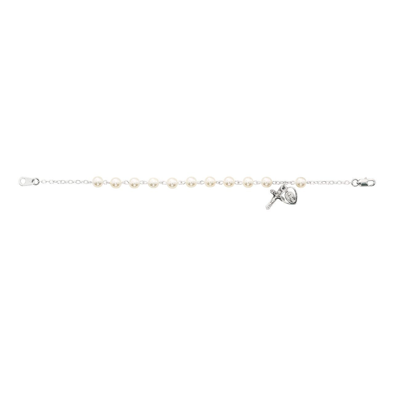 6mm Glass Pearl Ros Bracelet