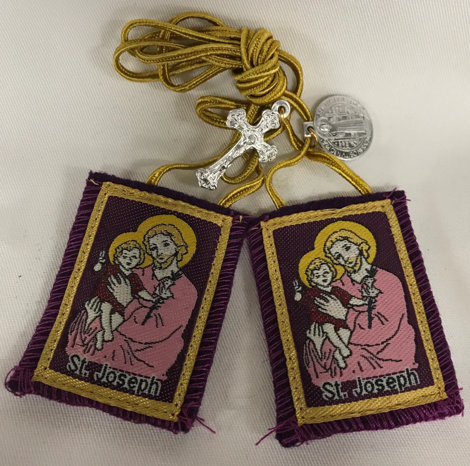 Purple St Joseph Scapular