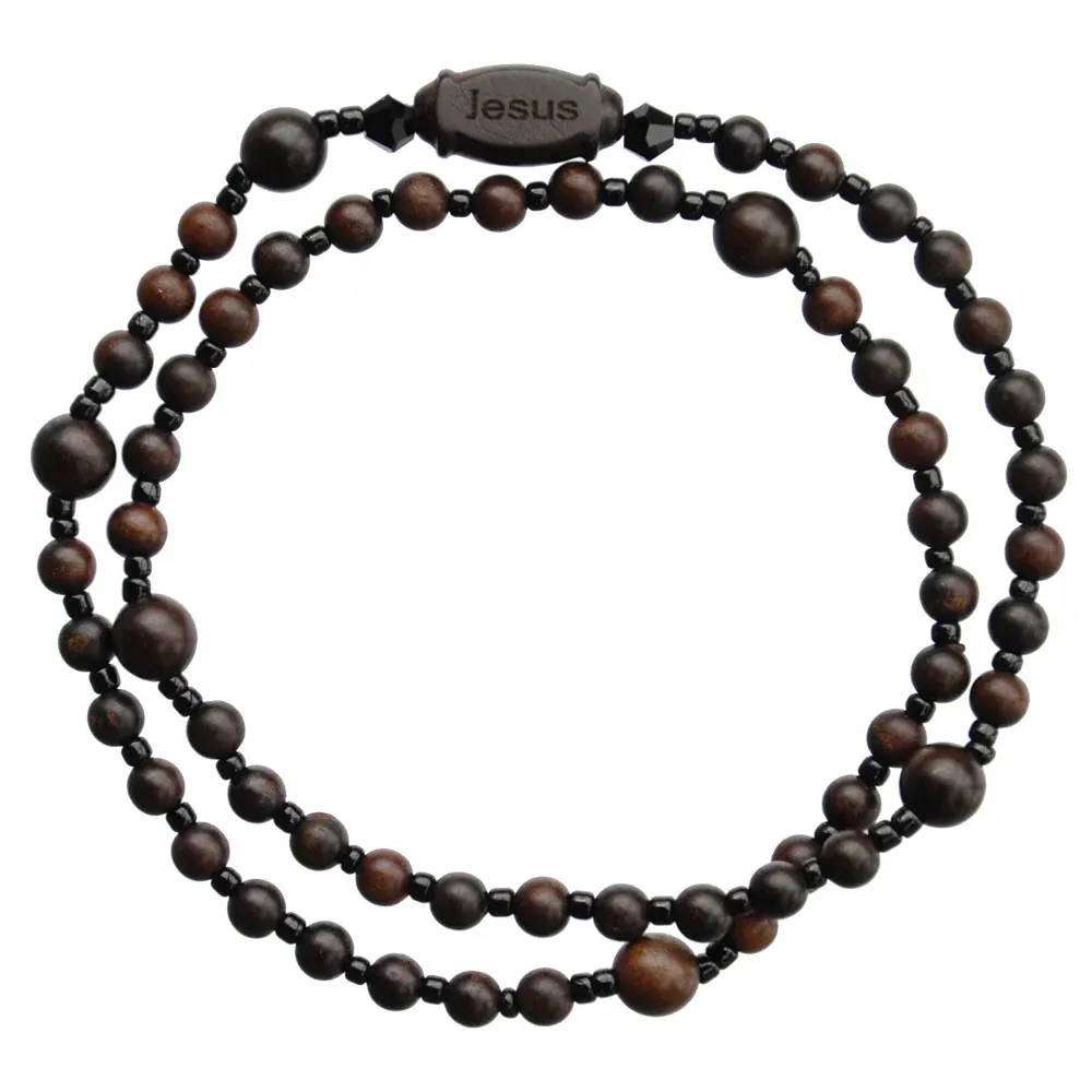 4mm Jujube Wood Twist Bracelet
