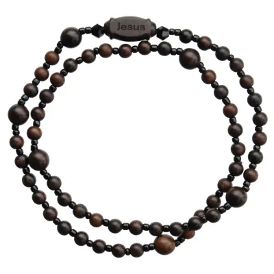 4mm Jujube Wood Twist Bracelet