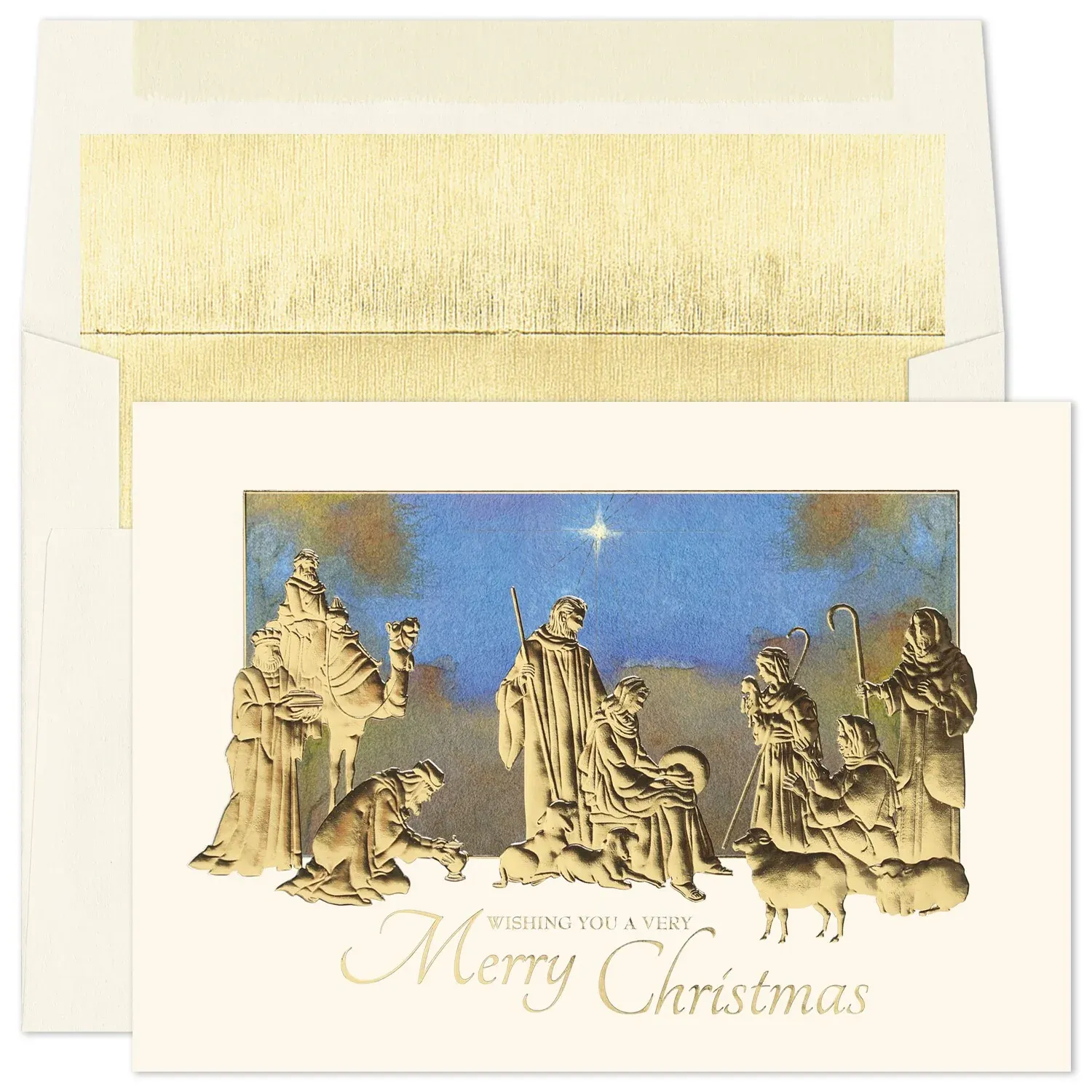 15Ct Golden Nativity Boxed