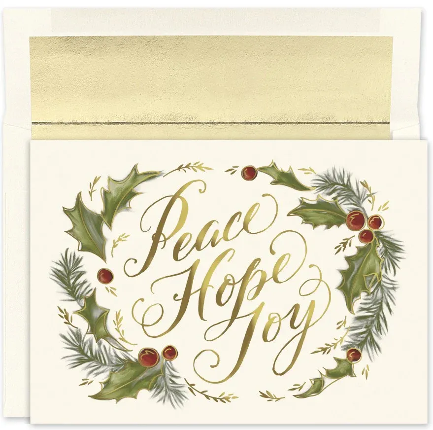 16 Ct Boxed Peace Hope Joy