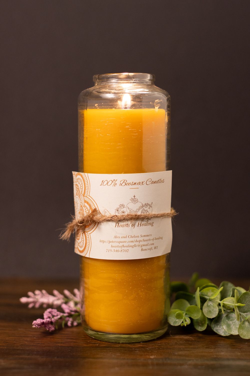 100% Beeswax Jar Candle