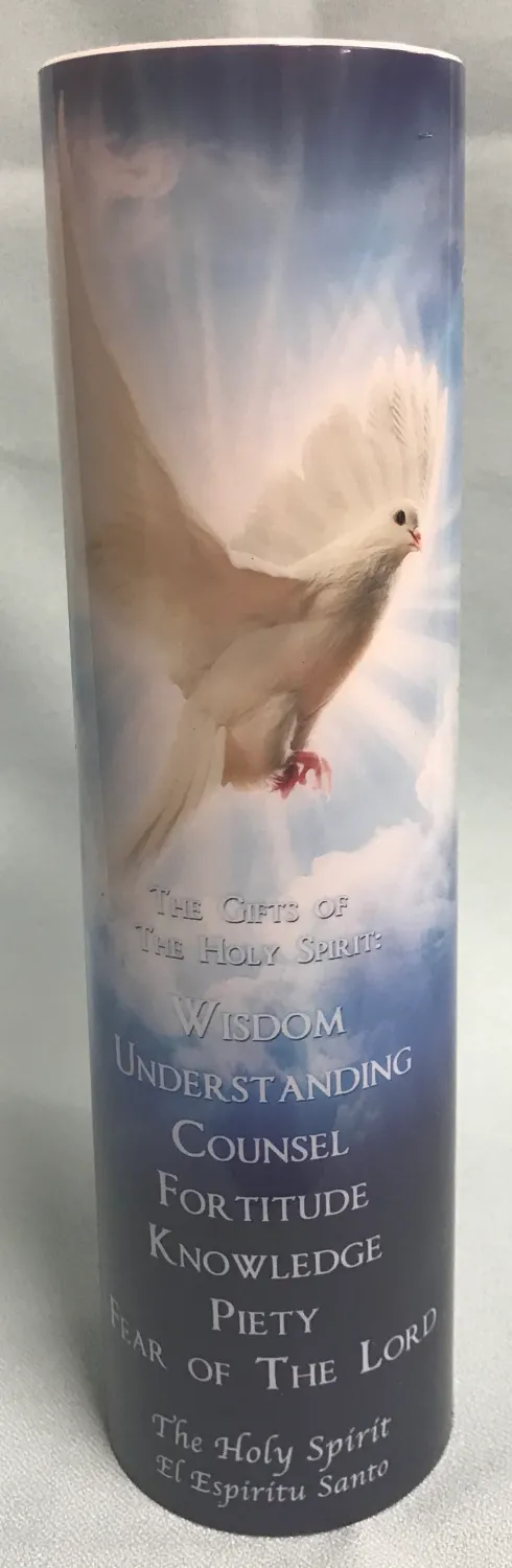 Led Candle Holy Spirit Blue