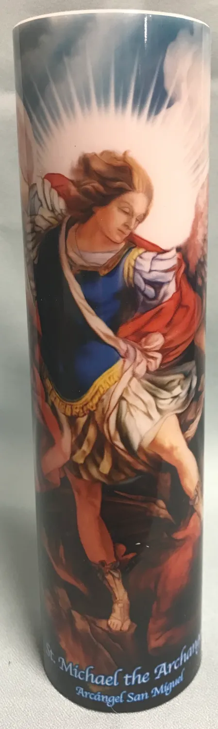 Led St Michael Candle