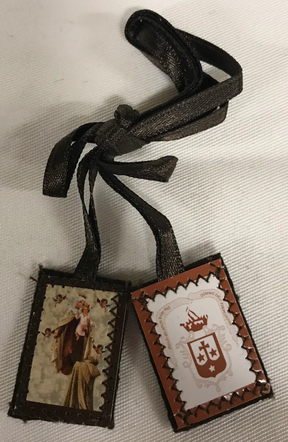 Small Stitched Brown Scapular